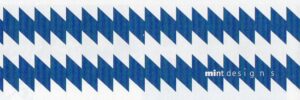 ミントデザインズ ZIGZAG ボーダー・ブルー